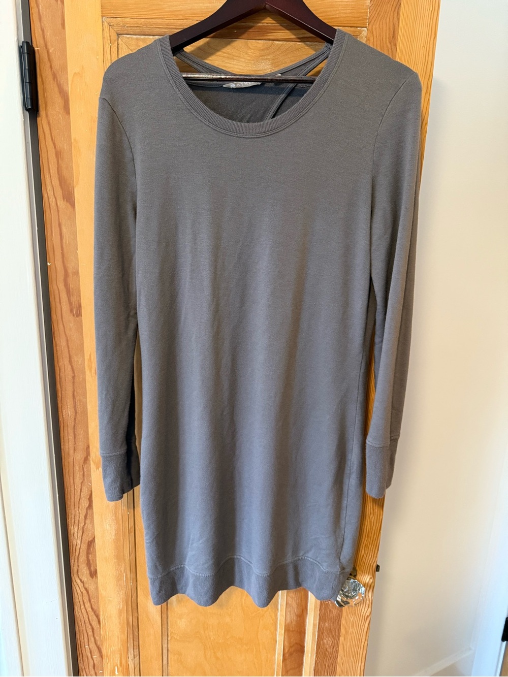 Athleta Slate Gray Sweater Dress with Keyhole back